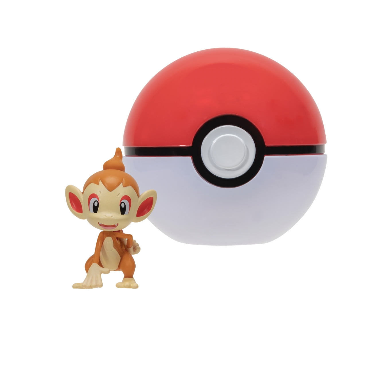 Pokemon Clip ‘N’ Go Chimchar and Poke Ball - Includes 2 inch Battle Figure and Poke Ball Accessory