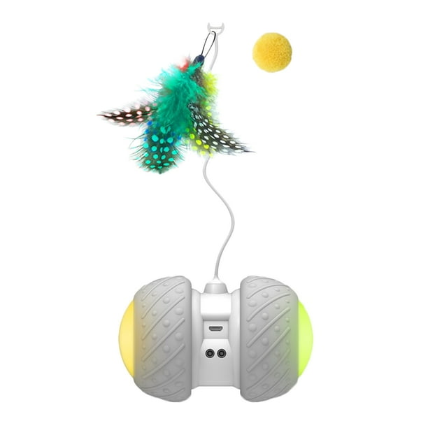 Eléctrico El gato electrónico automático inteligente juega el teaser LED del gatito del animal doméstico del ejercicio de rotación Tmvgtek Ofspeizc