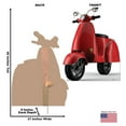 thumbnail image 2 of Cardboard People Vespa Scooter Life Size Cardboard Cutout Standup, 2 of 3