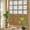 Beige, variant on Dark Brown Wood Screen Window Privacy Film Rainbow Static Cling Stain Glass Window Film for Glass Door, Decorative UV Blocking Sunroof Decal Sticker for Car 17.7"x39.3" Farmhouse Country Wood Frame