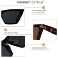 thumbnail image 3 of Gafas de Sol ANDWOOD con Montura de Ojo de Gato Polarizadas para Mujer, 3 of 6
