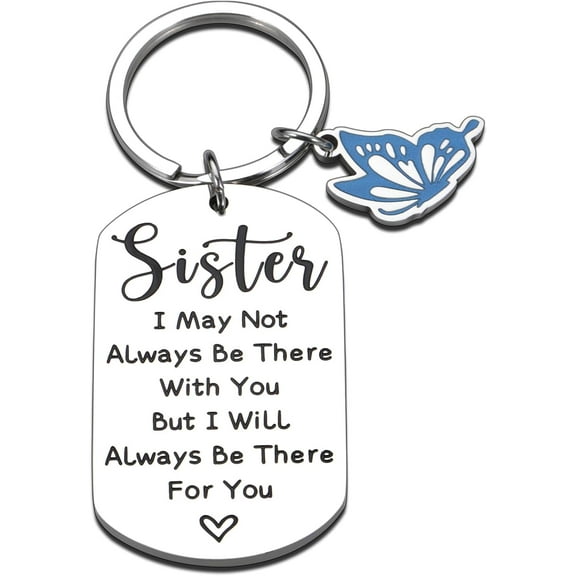 Christmas Gifts for Sister Sister Gifts from Sister Keychain Gift for Women Big Sister Birthday Gift Ideas Long Distance Gift for Sister Christmas Stocking Stuffers Mothers Day Gifts