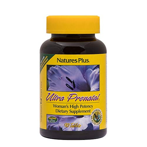 NaturesPlus Ultra Prenatal Multivitamin 800 mcg Folate, 90 Vegetarian