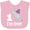 AD-Pink, variant on Inktastic Babys 1st Birthday Elephant Zoo Animal Boys or Girls Baby Bib