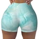 thumbnail image 2 of Fotbe Blue Marble Shorts Sin Costuras – Shorts Deportivos de Cintura Alta para Mujer, Elásticos para Gimnasio, Yoga, Running o Ciclismo-Small, 2 of 8