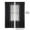 Black, variant on Semi Sheer Curtains Light Filtering Window Drapes Thermal Insulated Voile Panels -Free Sheer Curtains for Living Room, Bedroom Wedding,Photography Stage Decor Pipe and Drape System Compatible