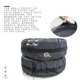 thumbnail image 5 of Kenally Bolsa de almacenamiento de neumáticos portátil a prueba de polvo con rueda Ajustable de tela Oxford para neumáticos de coche Vehículos, repuestos y accesorios Mis signo rojo banda negra L, 5 of 6