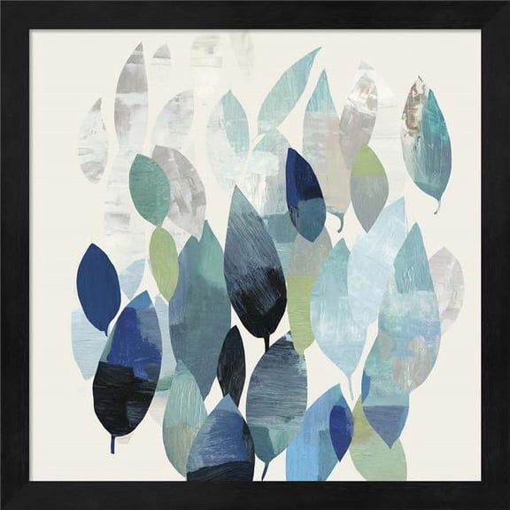 Metaverse R949267-0120000-AEAAAAEAN4 13.25 x 13.25 in. Leaf Mural I Framed Wall Art by Posters International Studio