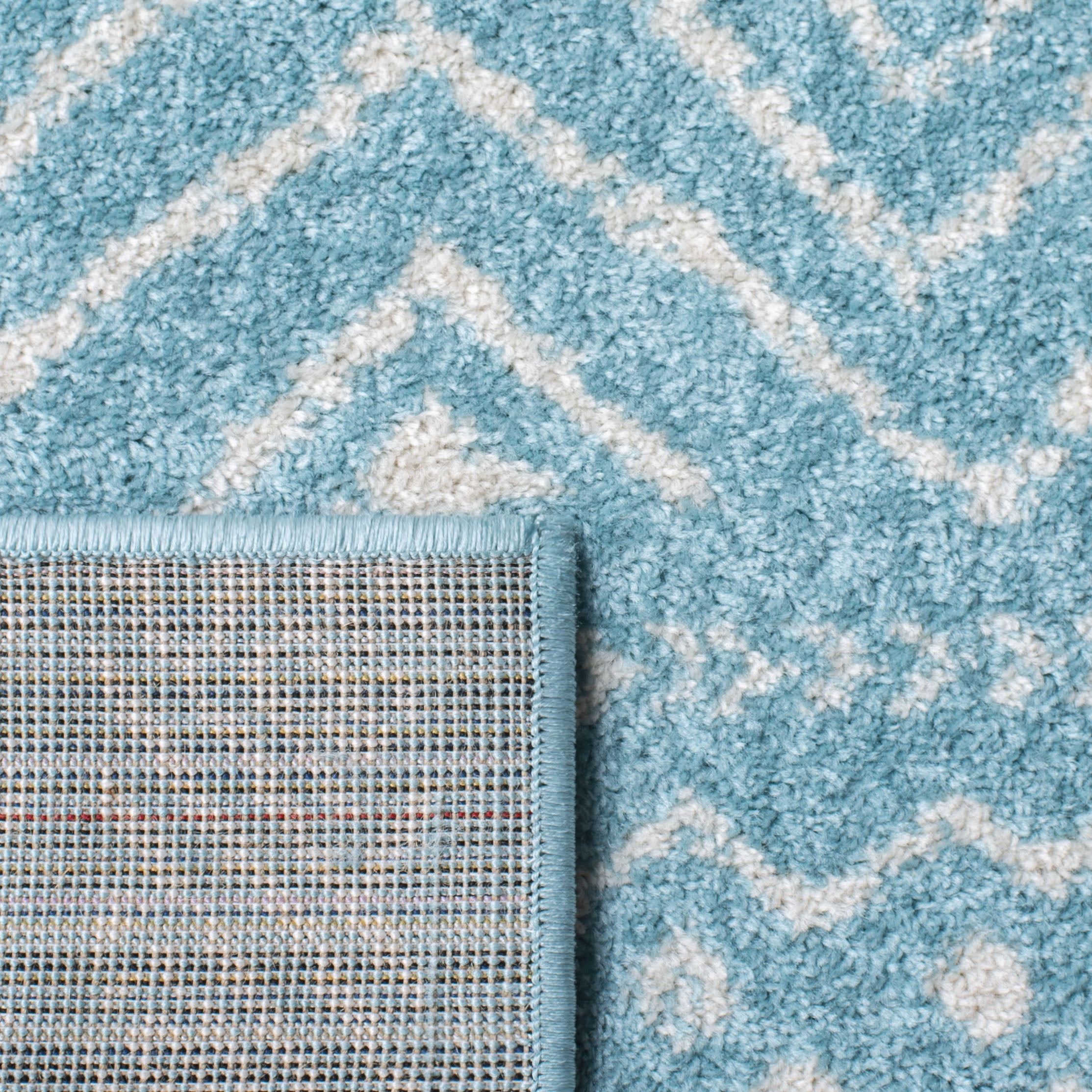 SAFAVIEH Tulum Merletta Oriental Area Rug, Turquoise/Ivory, 9' x 12'