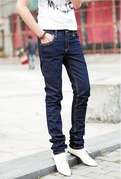 blue black jeans mens