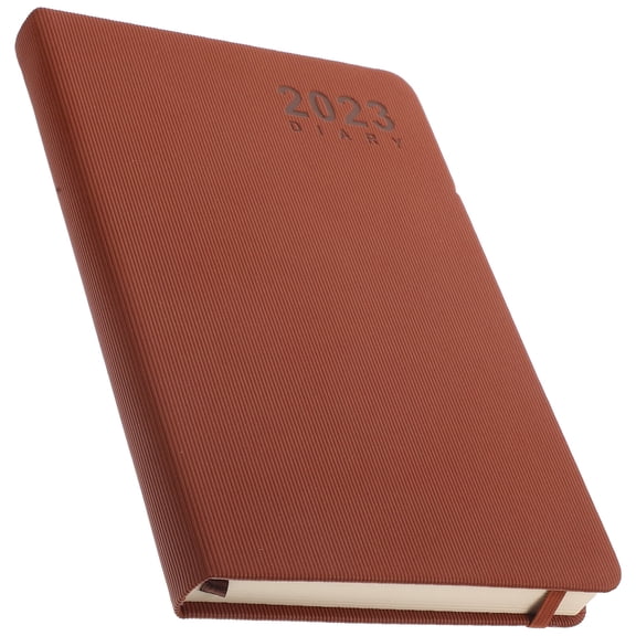 WORGEOUS Daily Planner Notebook Brown - Planning Handbook with Notes and Schedule Organizer