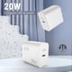 thumbnail image 3 of CONTROL EXPERT Cargador USB C 20W Portátil 5V 3A Carga Rápida (Blanco), 3 of 6