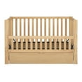 Euroco 3in1 Convertible Crib, Baby Crib with Drawers, Wood and Metal