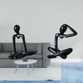thumbnail image 2 of Escultura Abstracta De Pensador, Figura Decorativa, Adorno De Mesa Sencillo, Estatua Para Armario, Dormitorio, Estantería, Chimenea, Colección, Estante Moderno, Escritorio, Regalo De, 2 of 8