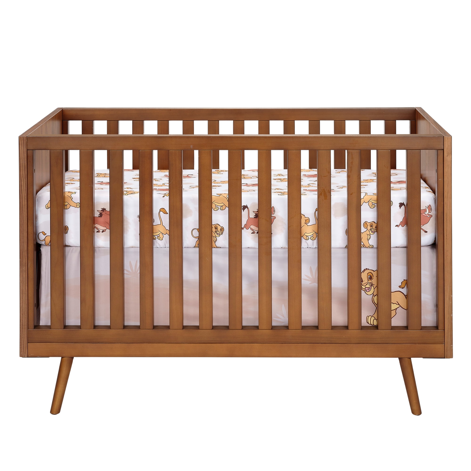 Lambs & Ivy Disney Baby Lion King Safari Fitted Crib Sheet - White