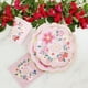 thumbnail image 4 of Platos de papel, vajilla desechable para fiestas con diseño de flores, vajilla para fiestas, funcionalidad versátil, 4 of 10