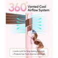 thumbnail image 2 of Pro Airflow Styler Curling Iron with 360° Vented Cool Air for Long-Lasting Curls, 1 Inch Hair Straightener and Curler 2 in 1, Dual Voltage, Adjustable Temps, Pink, 2 of 5