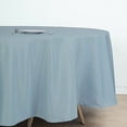 thumbnail image 5 of BalsaCircle 108" Round Polyester Tablecloth Wedding Table Linens Dusty Blue, 5 of 8