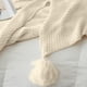 thumbnail image 5 of Manta De Punto Para Oficina, Manta De Poliéster Para Siesta, 70 X 100 Cm, Beige, Gris Y Caqui, Ultra Suave Y Transpirable Para Mayor Comodidad, Detalle Decorativo Para El Hogar Para Sofá, 5 of 8