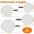 thumbnail image 4 of 4 Pieces Stainless Steel Splatter Guard Set (13", 11.4", 9.8", 7.4") - Fine Mesh Splatter Screen with Comfort Grip Handles, Grease & Oil, Splatter Screen for Frying Pan Cooking Pots, 4 of 9
