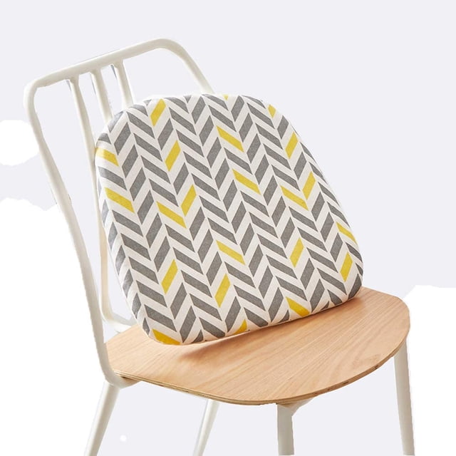 Nvzi Cojines para silla de comedor de algodón para silla de cocina (gris 3, juego de 2)