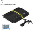 thumbnail image 7 of 6ft Trampoline Safety Net with 6 Poles & Nylon Seine Protection T0T For Bed D89C, 7 of 7