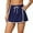Navy blue, variant on Attraco Women's Split Swim Skirt High Waisted Sporty Swimsuit Bottom with Side Pocket