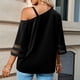 thumbnail image 4 of Camiseta Mujer NikouMX Hombros Descubiertos Manga Acampanada S M L XL, 4 of 7