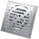 thumbnail image 1 of Desagüe de suelo Cuadrado YONGSHENG de acero inoxidable Antiolor Puerta de residuos de Baño Escurridor de Ducha Gran calibre 1 unidad plateado, 1 of 5