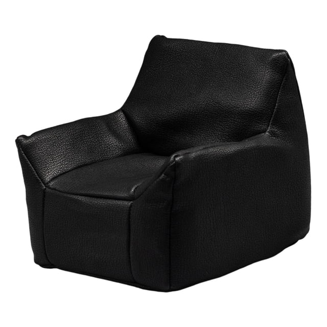 Sofá individual en miniatura con respaldo, sillón de lectura decorativo en miniatura para negro
