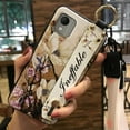 thumbnail image 6 of LYM-Phone Case For Nokia C110 4G, Durable Fashion Design Flower Soft case Silicone Wristband Waterproof Shockproof Kickstand Protective Dirt-resistant Phone Holder Anti-knock Ring, 6 of 9