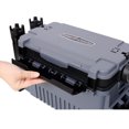 thumbnail image 4 of Dual-layer Fishing Tackle Box,Tackle Box Organizer Fishing Box Large,With 2pcs Rod Holder,2pcs Cup Holder,1pc Carring Strap, Gray, 4 of 16