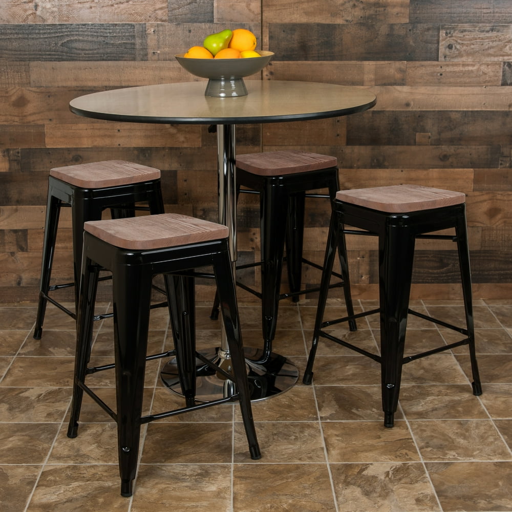 Flash Furniture 24" High Metal CounterHeight, Indoor Bar Stool with
