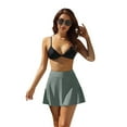 thumbnail image 6 of Women Swim Skirt Short with Side Pockets Bathing Suit High Waist Swimsuit Bottom, 6 of 9