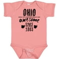 thumbnail image 3 of Inktastic Ohio Awesome Since 1803 Boys or Girls Baby Bodysuit, 3 of 5