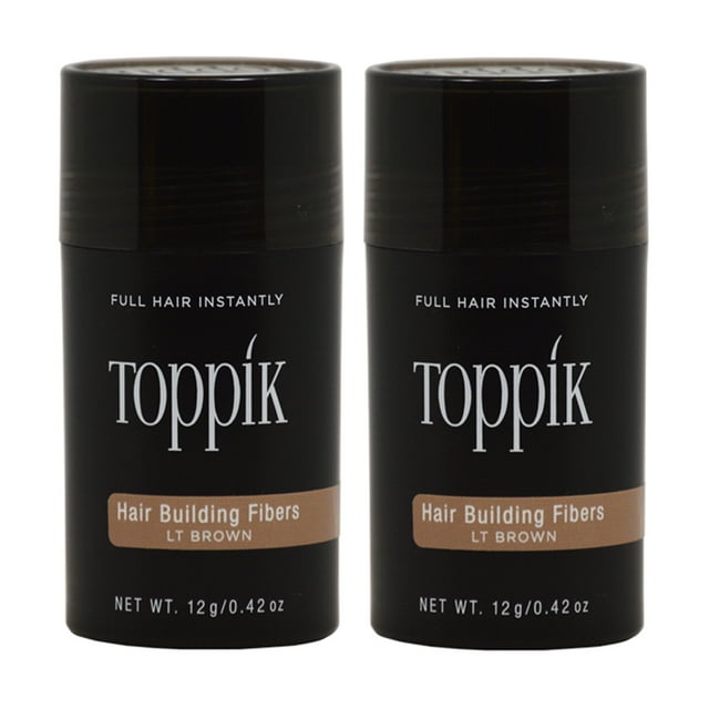 Lot de 2 - Fibres Constructrices pour Cheveux Toppik Brun Clair 0,42 Oz