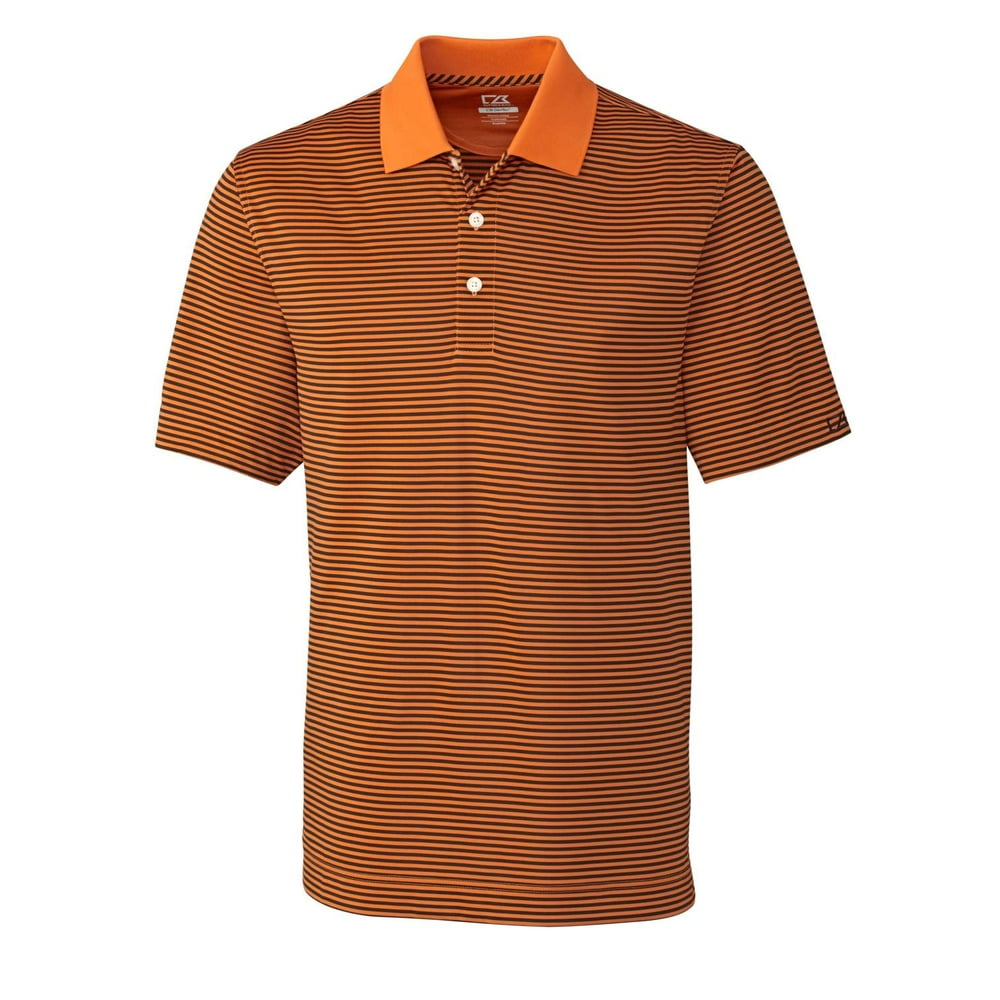 Cutter & Buck Men's Short Sleeve CB DryTec Trevor Stripe Performance
