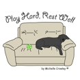 thumbnail image 3 of CafePress - Black Lab Play Hard Men's Light Pajamas - Men's Light Loose Fit Cotton Pajama Set, 3 of 7