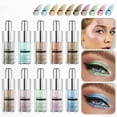 thumbnail image 2 of Eye Shadow Liquid, Waterproof Eye Shadow, Long-Lasting High Saturation Eye Makeup, Multi-Functional Eyeliner and Highlighter with Gentle Plant-Based formula for Sensitive Skin, 2 of 3