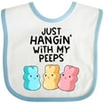 thumbnail image 3 of Inktastic Easter Just Hangin' with My Peeps Boys or Girls Baby Bib, 3 of 4