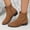 Brown, variant on IEMIEMIEM Women's Faux Suede Ankle Boots Side Zipper Chunky Block Low Block Heel Comfortable Round Toe Casual Fall Winter Daily Booties Black 5.5 Wide
