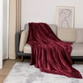 thumbnail image 4 of Hvmvliv Summer Blanket 150x200cm Decorative Soft Throw Blanket for Couch Warm Cozy Velvet Flannel Blanket Lightweight Comfy Checkered Blanket for Sofa Bed Comforter for Hot Sleepers Red, 4 of 6