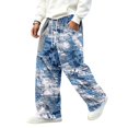 thumbnail image 5 of GrmtClth Men's Cargo Pants Outdoor Camouflage Breathable Loose Straight Leg Drawstring Waist Daily Wear Pants 5XL, 5 of 7