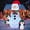 Snowman with Penguin, variant on Joyfy 6 ft Christmas Inflatables Snowman Outdoor Decorations,Christmas Snowman Penguin Blow Ups Yard with Built-in LEDs for Holiday Party Garden Lawn Decor