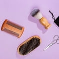 thumbnail image 2 of Set of 4 beard combs and brushes for men, 2 of 5