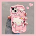 thumbnail image 1 of Funda de silicona para teléfono 7plus Knead Face Hello Kitty iphone11 Cartoon Pink KT13pro 14 Apple 15Pro, 1 of 5