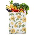 thumbnail image 1 of Sunflower and Butterfly Design Reusable Shopping Bag - Foldable & Washable Fabric Tote for Women, 1 of 6
