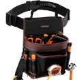thumbnail image 1 of Funda para herramientas DFMINZU Electrician, 10 bolsillos con soporte para martillos, 1 of 7