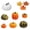 White, variant on KUNPENG 37PCS Artificial Pumpkins Set, Faux Assorted Fall Harvest Gourd Maple Leaves Maple Berries Pinecones Pack, Modern Farmhouse Halloween Thanksgiving Autumn Tabletop Tiered Tray Decoration