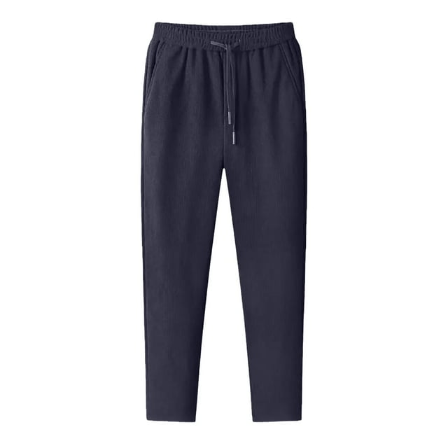 Pantalones chinos de pana de corte recto para hombre: sin pinzas, tejido elástico, bolsillos laterales, para ocasiones informales y de oficina, tallas L-XXXXXL.